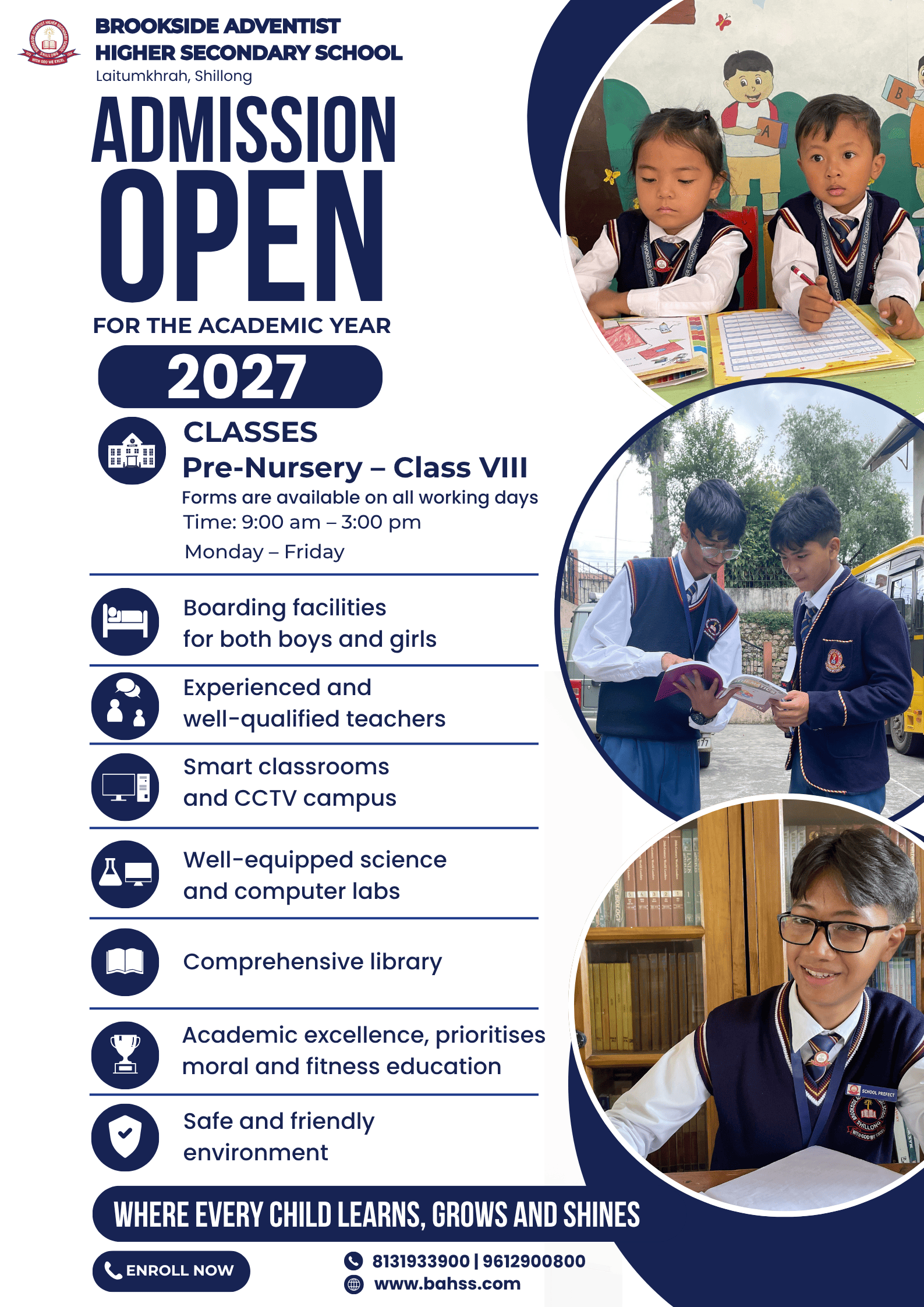 Admissions at Brookside Adventist Higher Secondary School